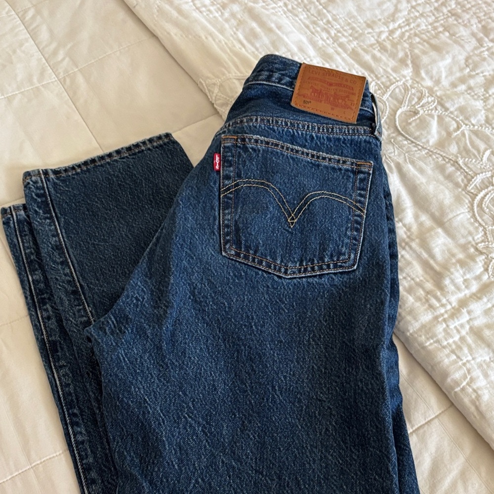 Levi's Dark Blue Straight Jeans
